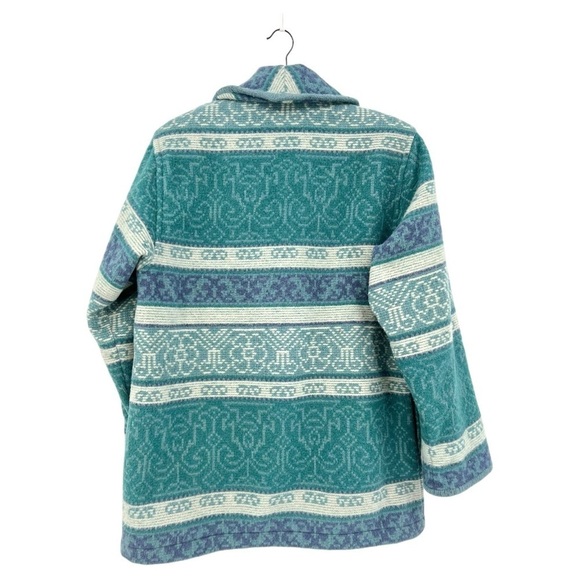 Eddie Bauer Vintage Blanket Wool Barn Toggle Shawl Collar Coat Size MP - Picture 3 of 14